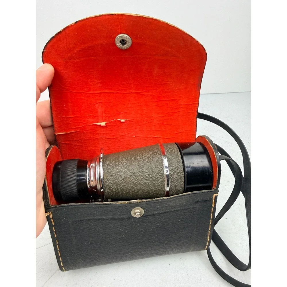 Vintage Empire 4x40 Binoculars Made in Japan Olive Green Case Sports Glasses BX